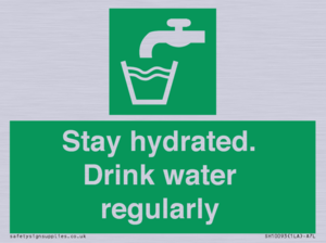 Stay hydrated. Drink water regularly 